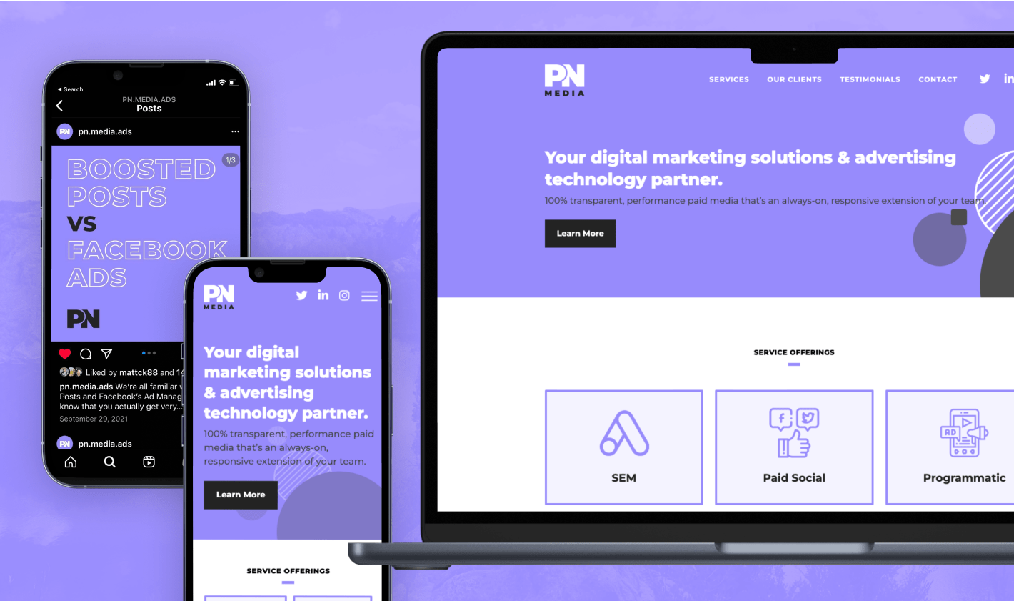 PN Media product screenshots